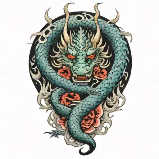 dragon tattoo design idea