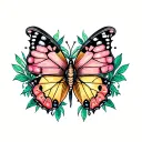 Butterfly effect tattoo design idea