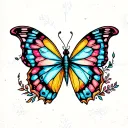 Butterfly effect tattoo design idea