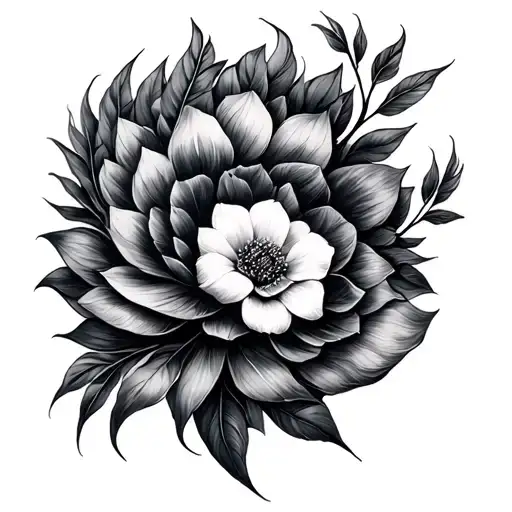 Plumearia tattoo design idea
