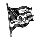 American flag combined with Ecuador flag intertwined tattoo design idea