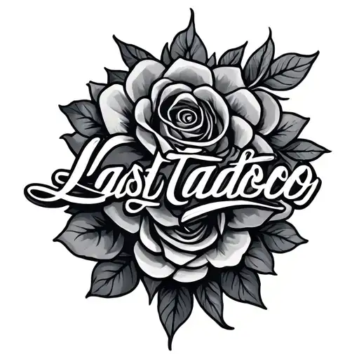 Last Name tattoo design idea