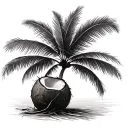Coconut Tree tattoo design idea