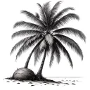 Coconut Tree tattoo design idea