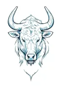 Trading chart bull vs bear tattoo design idea