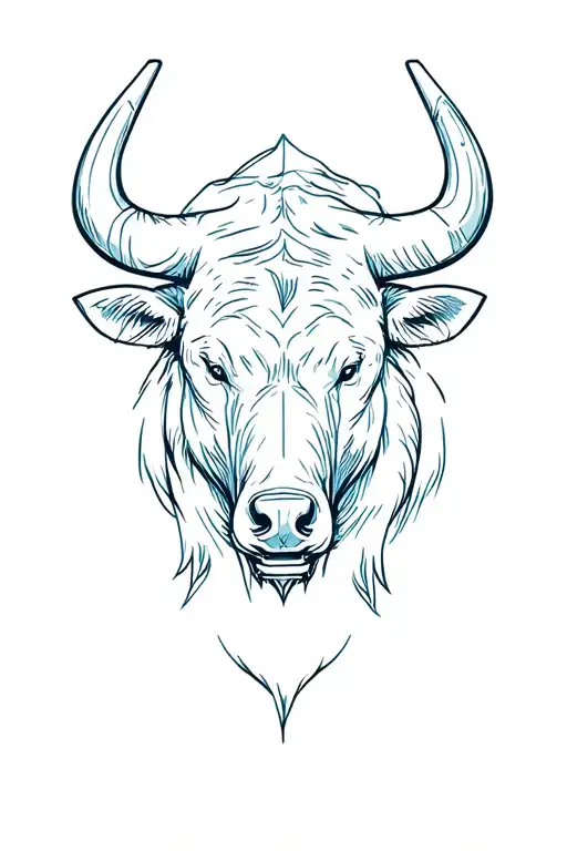 Trading chart bull vs bear tattoo design idea