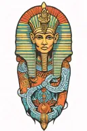 Egyptian man tattoo design idea