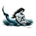 Gay Merman tattoo design idea