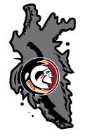 florida state outline nasa logo hurricane tattoo design idea