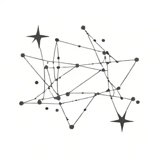 pisces and leo star constellation stars  tattoo design idea