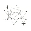pisces and leo star constellation stars  tattoo design idea