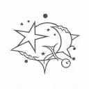 pisces and leo star constellation stars  tattoo design idea