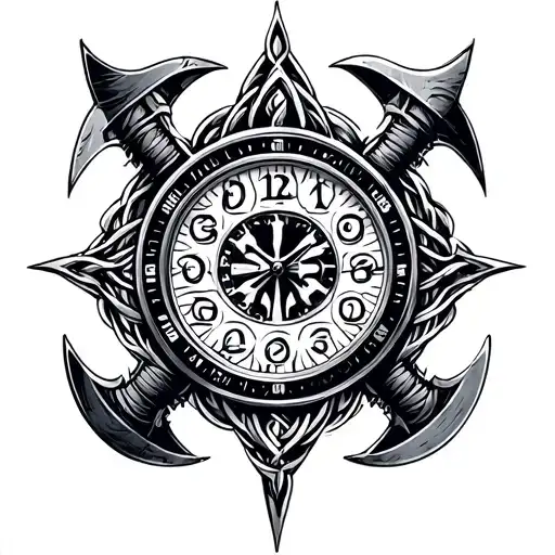 Celtic pattern, Axis Ride, Axis Movement, Mototematics, motorcycle, motorcycle, axes, watches, dial tattoo design idea