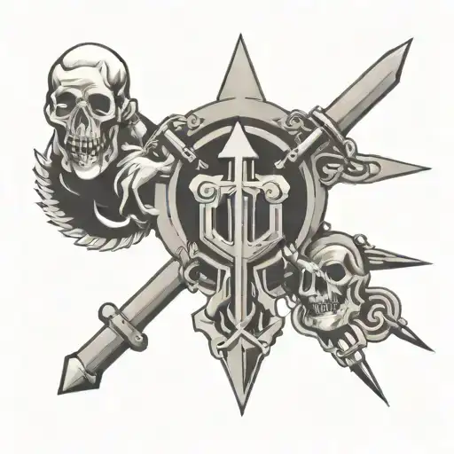 FUCK NAZIS metalcore art inspired tattoo tattoo design idea