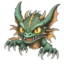 Toothless dragon with electroencephalogram  tattoo design idea