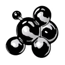 Ketamine Molecule tattoo design idea