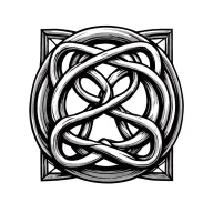 witches knot tattoo design idea