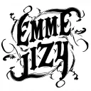 "Emme izzy" Two Word Ambigram Generator tattoo design idea