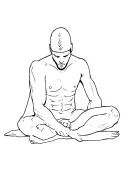 slave man sitting tattoo design idea