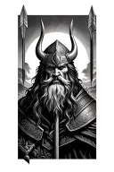 Viking Arrow tattoo design idea