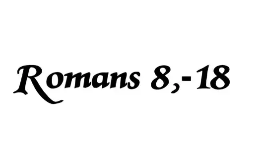 "Romans 8:18" tattoo design idea