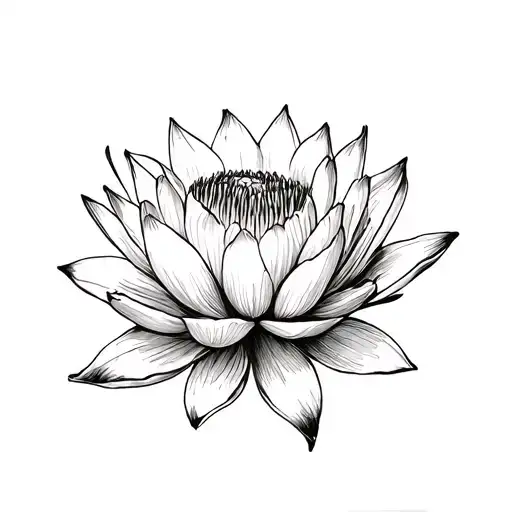 Melange de Marguerite, water lily, poppy, poinsettia tattoo design idea