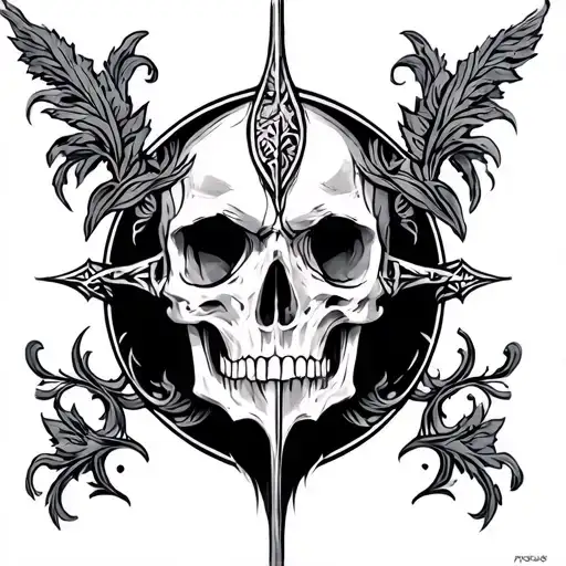 Anglo Saxon tattoo design idea