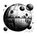 star wars death star tattoo design idea