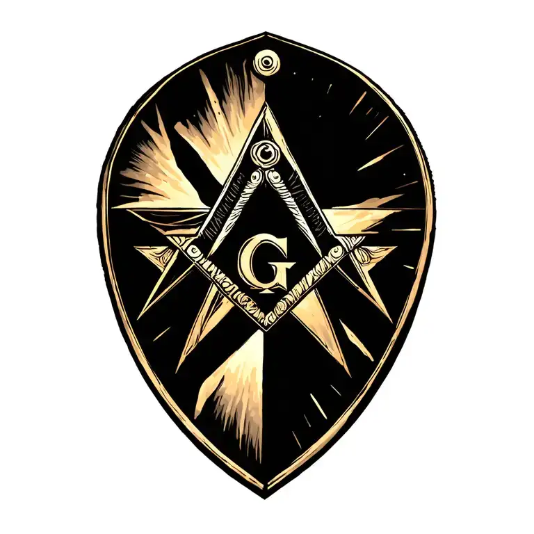 masonic eastern star tattoo design idea