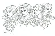 Andrew, Kimberly, Claudia , Valerie tattoo design idea