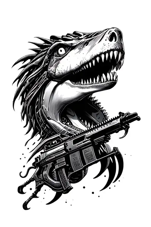blend themes from Jaws, Predator, Terminator, and Interstellar movies.  tattoo design idea