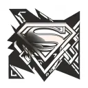 symbol superman tattoo design idea