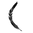 native feather feather feather crown held tattoo design idea