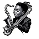 Jazz tattoo design idea