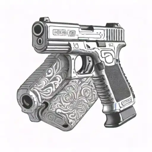 glock 17 tattoo design idea