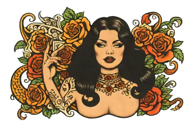 slut tattoo design idea