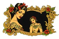 slut tattoo design idea