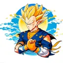 majin vegeta tattoo design idea