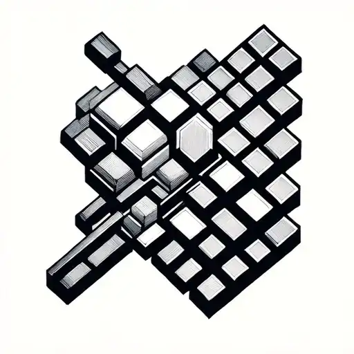 Tetris tattoo design idea