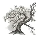 Cherry Blossom tree tattoo design idea