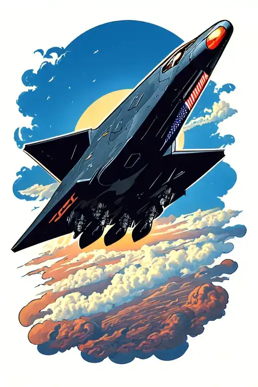 SR-71 Blackbird tattoo design idea