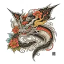 Izanami tattoo design idea