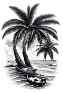 Jamaica and florida beaches mixed tattoo design idea