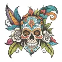 Colourful tattoo design idea