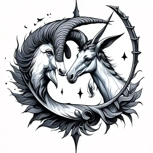 Sagittarius And Aries tattoo design idea