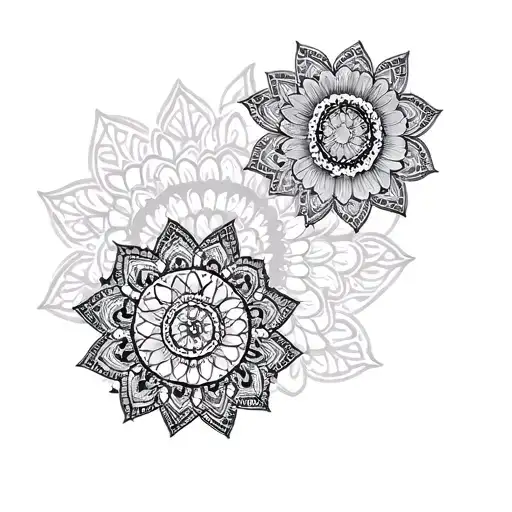 Filler Mini Mandalas tattoo design idea
