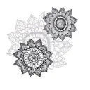 Filler Mini Mandalas tattoo design idea