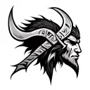 Viking Tribal tattoo design idea
