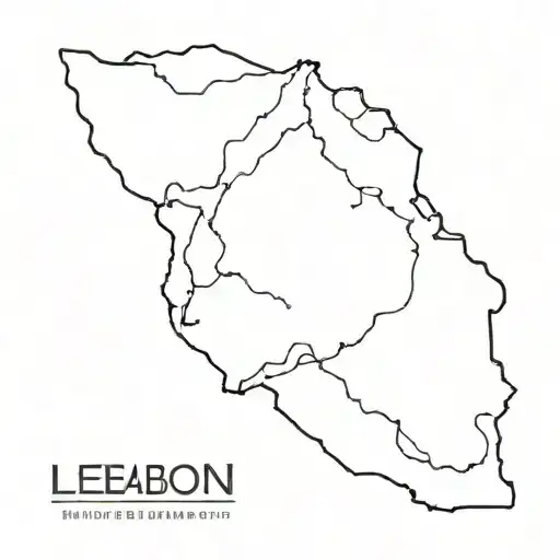 map of lebanon tattoo design idea