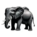 3 elephants tattoo design idea